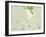 Political Map of Bloomington, IN-null-Framed Art Print