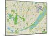 Political Map of Bloomington, MN-null-Mounted Art Print