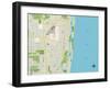 Political Map of Boca Raton, FL-null-Framed Art Print