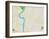 Political Map of Bogota, NJ-null-Framed Art Print