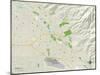 Political Map of Boise, ID-null-Mounted Art Print