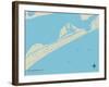 Political Map of Bolivar Peninsula, TX-null-Framed Art Print