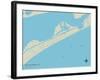 Political Map of Bolivar Peninsula, TX-null-Framed Art Print