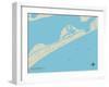 Political Map of Bolivar Peninsula, TX-null-Framed Art Print