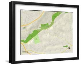 Political Map of Bonita, CA-null-Framed Art Print