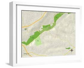 Political Map of Bonita, CA-null-Framed Art Print