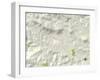 Political Map of Boone, NC-null-Framed Art Print