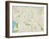 Political Map of Bothell, WA-null-Framed Art Print