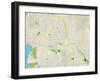 Political Map of Bothell, WA-null-Framed Art Print