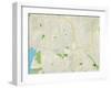 Political Map of Bothell, WA-null-Framed Art Print