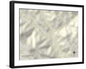 Political Map of Boulder Creek, CA-null-Framed Art Print