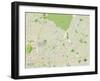 Political Map of Bowie, MD-null-Framed Art Print