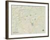 Political Map of Bowling Green, KY-null-Framed Art Print