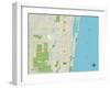 Political Map of Boynton Beach, FL-null-Framed Art Print