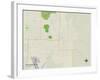 Political Map of Breckenridge, MN-null-Framed Art Print