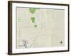 Political Map of Breckenridge, MN-null-Framed Art Print