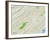 Political Map of Bristol, TN-null-Framed Art Print