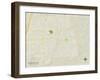 Political Map of Brookhaven, MS-null-Framed Art Print
