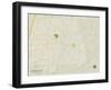 Political Map of Brookhaven, MS-null-Framed Art Print