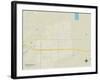 Political Map of Brookshire, TX-null-Framed Art Print