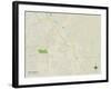 Political Map of Broussard, LA-null-Framed Art Print