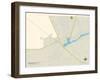 Political Map of Browns Mills, NJ-null-Framed Art Print