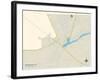 Political Map of Browns Mills, NJ-null-Framed Art Print