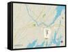 Political Map of Brunswick, ME-null-Framed Stretched Canvas