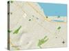 Political Map of Burlingame, CA-null-Stretched Canvas
