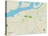 Political Map of Burlington, NJ-null-Stretched Canvas