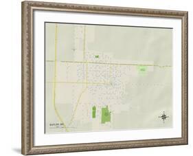 Political Map of Butler, MO-null-Framed Art Print