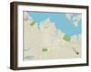 Political Map of Cambridge, MD-null-Framed Art Print