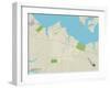 Political Map of Cambridge, MD-null-Framed Art Print