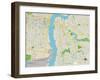 Political Map of Camden, NJ-null-Framed Art Print