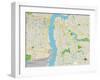 Political Map of Camden, NJ-null-Framed Art Print