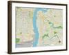 Political Map of Camden, NJ-null-Framed Art Print