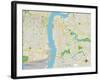 Political Map of Camden, NJ-null-Framed Art Print