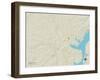 Political Map of Camden, TN-null-Framed Art Print