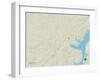 Political Map of Camden, TN-null-Framed Art Print