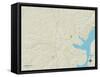 Political Map of Camden, TN-null-Framed Stretched Canvas