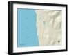 Political Map of Cannon Beach, OR-null-Framed Art Print