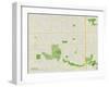 Political Map of Canton, MI-null-Framed Art Print