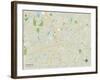 Political Map of Canton, OH-null-Framed Art Print