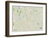 Political Map of Canton, OH-null-Framed Art Print