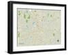 Political Map of Canton, OH-null-Framed Art Print