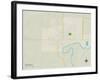 Political Map of Canton, SD-null-Framed Art Print