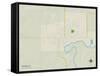 Political Map of Canton, SD-null-Framed Stretched Canvas