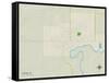 Political Map of Canton, SD-null-Framed Stretched Canvas