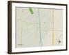 Political Map of Canutillo, TX-null-Framed Art Print