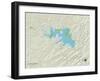 Political Map of Canyon Lake, TX-null-Framed Art Print